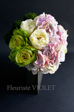 パリスタイルのアートフラワーブーケ　ブーケロンL3