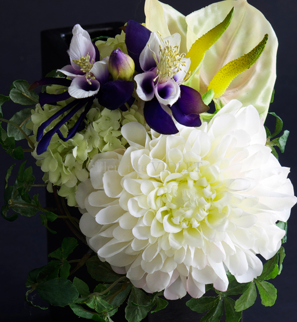 アーティフィシャルフラワー(アートフラワー)ブーケヴァリエM72 詳細1